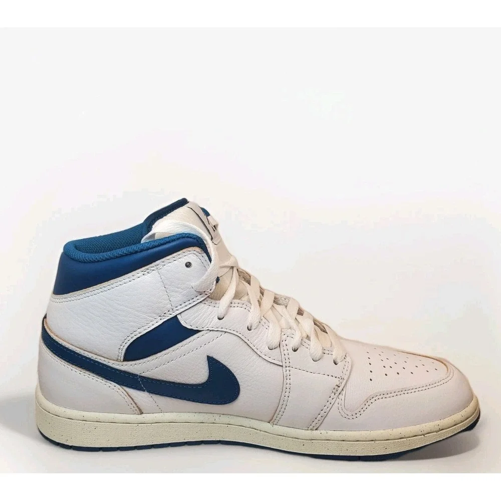 Nike Air Jordan 1 Mid SE Industrial Blue F5215-141 Men's size 11 sneaker shoe‎